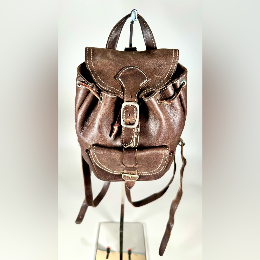 Roots Women’s Vintage Genuine Leather Mini Backpack - Picture 8 of 12